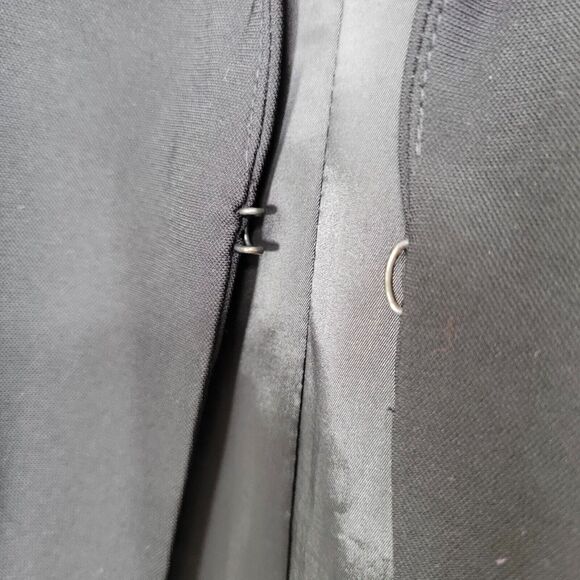 EXPRESS DESIGN STUDIO Black Tuxedo Vest Size 6 Y2K Indie Office 00s Sleeveless - Picture 9 of 11